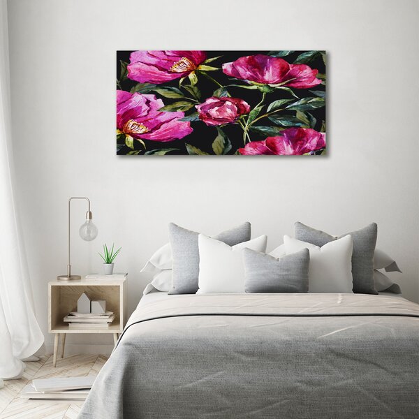 Moderní obraz canvas na rámu Růžové pivoňky oc-86204173