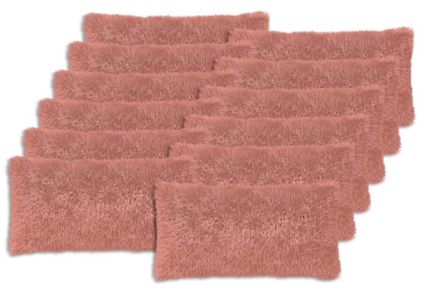 Povlak na polštář 12 pcs HEERLEN Růžová 40 x 80 cm PV fleece