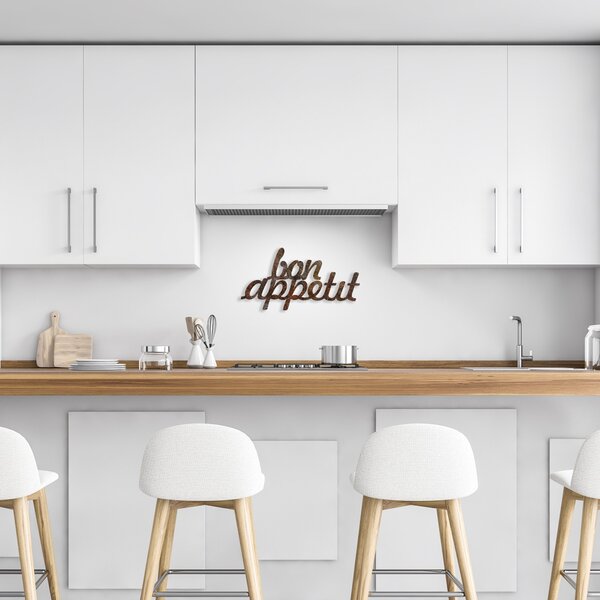 Wallity Nástěnná kovová dekorace Bon Appetit vícebarevná