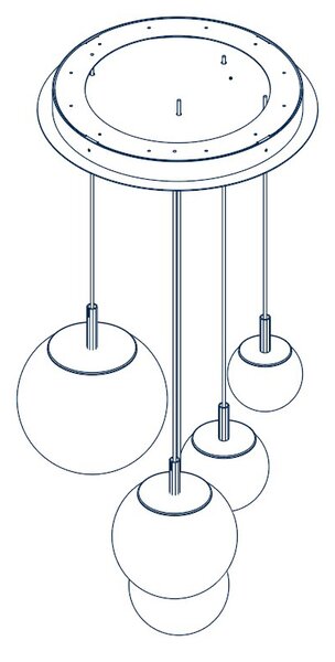 Brokis Designové závěsné svítidlo Sfera PC1168, Ø15cm Povrch Montury: kov - černý matný komaxit (CCS846), Barva el. vedení: textilní kabel - černý (CECL519), Baldachýn: kov - černý matný komaxit (CCSC619)
