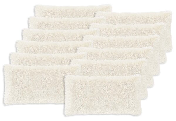 Povlak na polštář 12 pcs HEERLEN Bílá 40 x 80 cm PV fleece