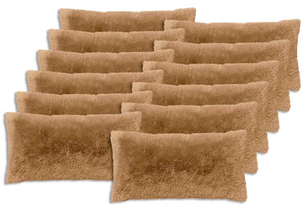 Povlak na polštář 12 pcs HEERLEN Taupe 40 x 80 cm PV fleece