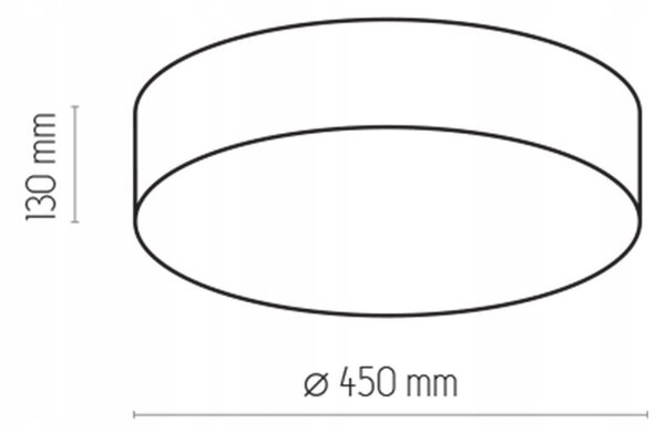 Stropní svítidlo stropní svítidlo RONDO béžová 45 cm TK Lighting 4430 E27 kulatý stínidlo