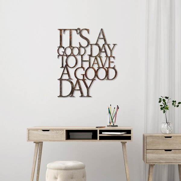 Wallity Nástěnná kovová dekorace Have a Good Day vícebarevná