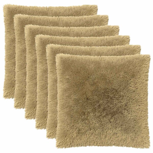 Povlak na polštář 6 pcs HEERLEN Světlá zelená 80 x 80 cm