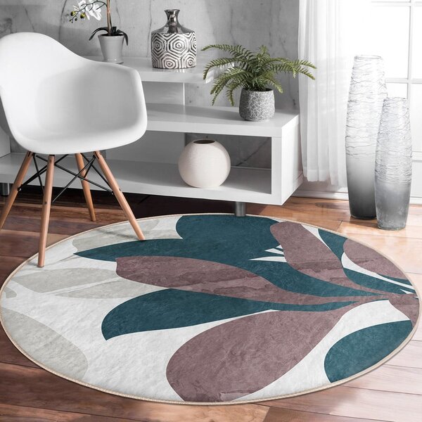 Pratelný kulatý koberec vhodný pro robotické vysavače ø 100 cm Comfort – Mila Home