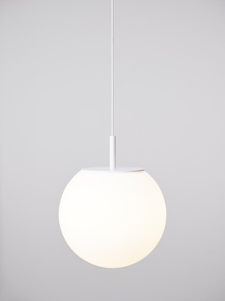 Brokis Designové závěsné svítidlo Sfera PC1170, Ø30cm Povrch Montury: kov - černý matný komaxit (CCS846), Barva el. vedení: textilní kabel - černý (CECL519), Baldachýn: kov - černý matný komaxit (CCSC619)