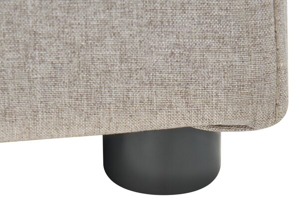 Postel s úložným prostorem LAURESSES Tkanina Taupe 120 x 200 cm