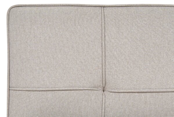 Postel s úložným prostorem LAURESSES Tkanina Taupe 120 x 200 cm