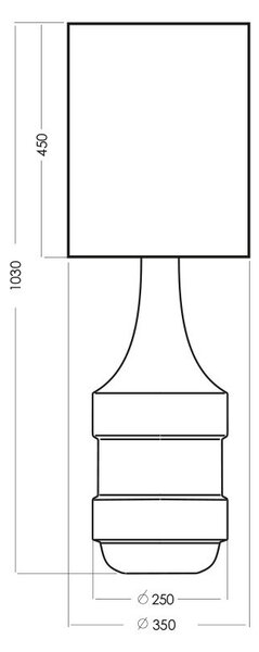 4concepts Designová stolní lampa BIARITZ Barva: Bílo-stříbrná