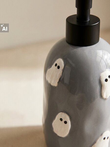 Sinsay - Dávkovač na mýdlo s halloweenským motivem - šedá