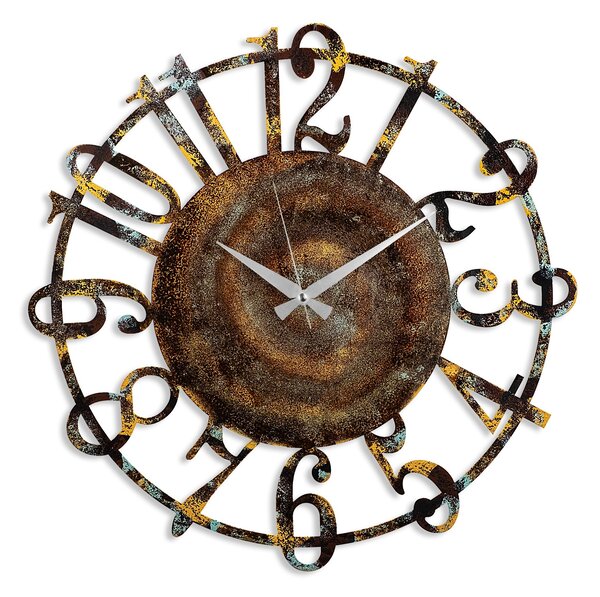 Wallity Nástěnné kovové hodiny Clock 15 - 1 vícebarevné