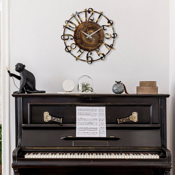 Wallity Nástěnné kovové hodiny Clock 15 - 1 vícebarevné