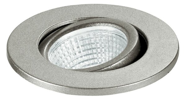 FAN INC-POLARIS-R3 Zápustné svítidlo LED Polaris, nikl/hliník, 3 W, 300 lm, 4000 K, 6,6 x 6,6 x 5,7 cm - FANEUROPE