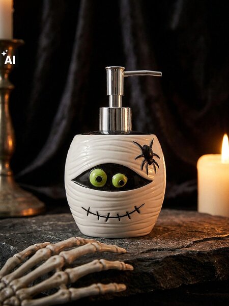 Sinsay - Dávkovač na mýdlo s halloweenským motivem - bílá