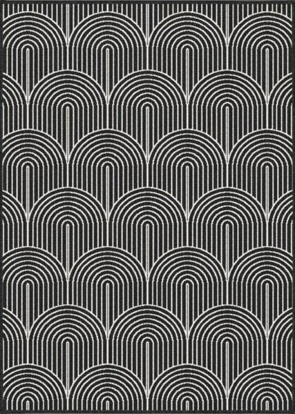 Černobílý venkovní koberec 120x170 cm Pangli Black – Hanse Home