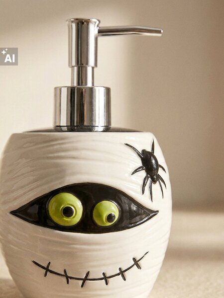 Sinsay - Dávkovač na mýdlo s halloweenským motivem - bílá