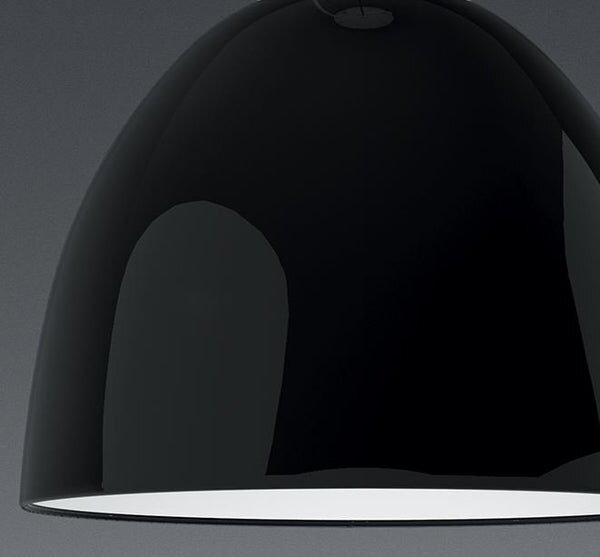 Artemide Designové stropní svítidlo Nur Gloss mini Ø 36,6 cm, 1 x E27 Barva: Černá