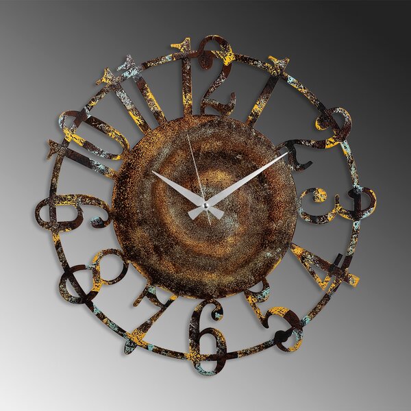 Wallity Nástěnné kovové hodiny Clock 15 - 1 vícebarevné