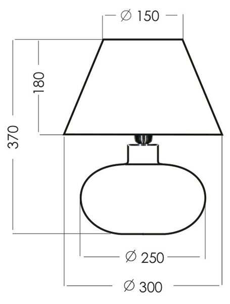 4concepts Designová stolní lampa BERGEN BLACK