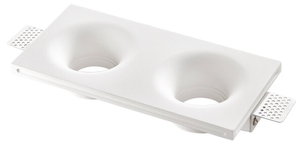 FAN INC-SENSO-2 Zápustné svítidlo Senso, bílé, 2 x GU10, 24 x 12 x 4 cm - FANEUROPE