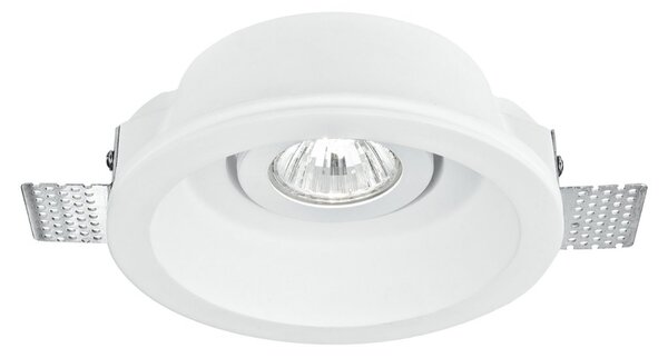 FAN INC-MORGANA-R1 Zápustné svítidlo Morgana, nastavitelné, bílé, 1 x GU10, 15 x 6 cm - FANEUROPE