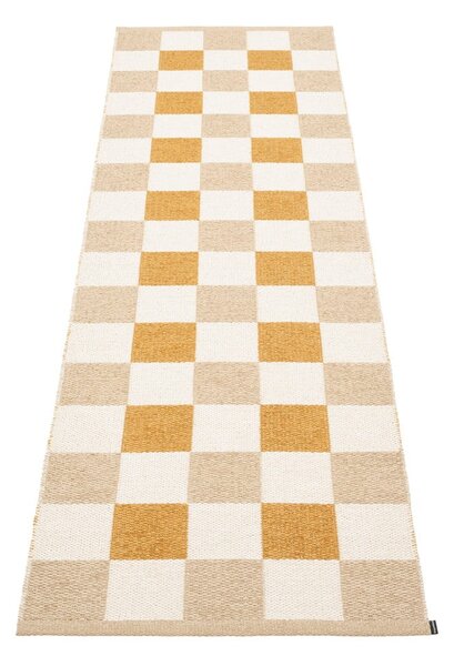 Okrově žluto-béžový vnitřní a venkovní běhoun 70x240 cm Pix Vanilla Ochre – Pappelina