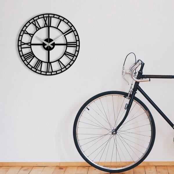 Wallity Nástěnné kovové hodiny Enzoclock S002 černé
