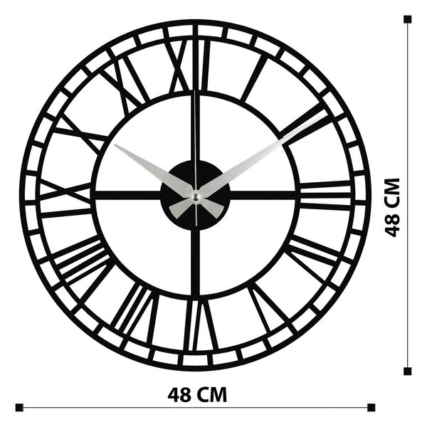Wallity Nástěnné kovové hodiny Enzoclock S002 černé