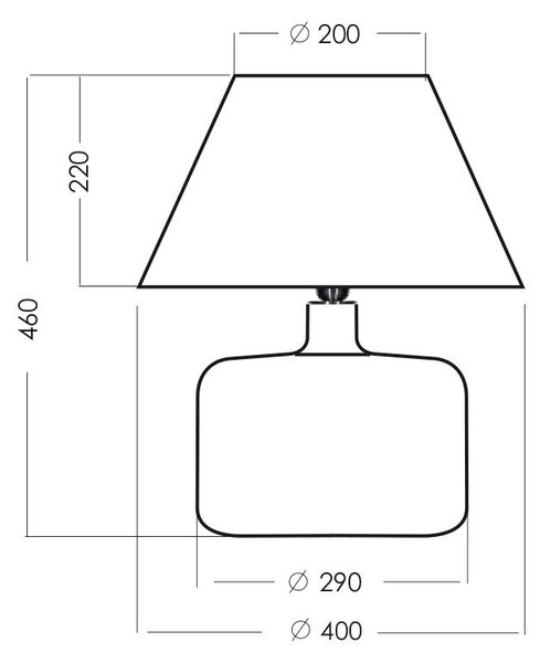 4concepts Luxusní stolní lampa PARIS Barva: Bílá