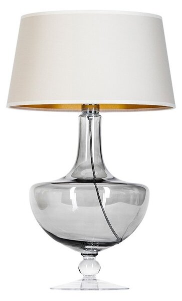 4concepts Designová stolní lampa OXFORD TRANSPARENT BLACK Barva: Béžová