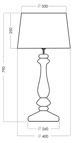 4concepts Luxusní stolní lampa VERSAILLES Barva: Černo-stříbrná
