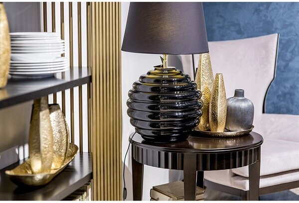 4concepts Designová stolní lampa SAINT TROPEZ BLACK Barva: Černo-zlatá