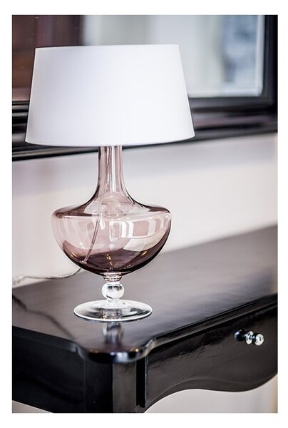 4concepts Designová stolní lampa OXFORD TRANSPARENT COPPER Barva: Bílá