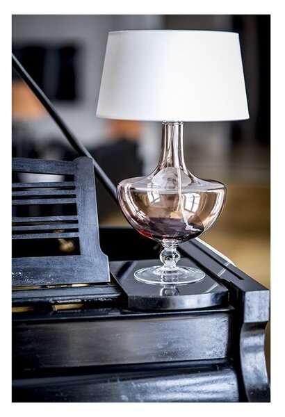 4concepts Designová stolní lampa OXFORD TRANSPARENT COPPER Barva: Bílá