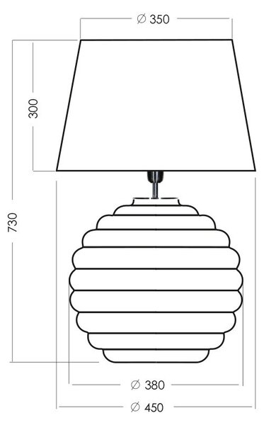 4concepts Designová stolní lampa SAINT TROPEZ BLACK Barva: Černo-zlatá