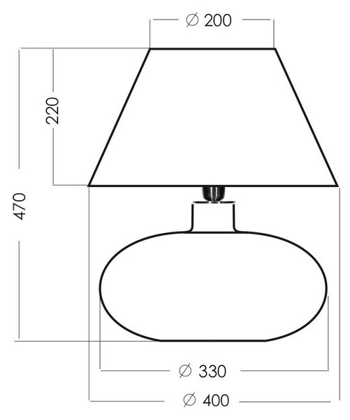 4concepts Designová stolní lampa STOCKHOLM Barva: Šedá