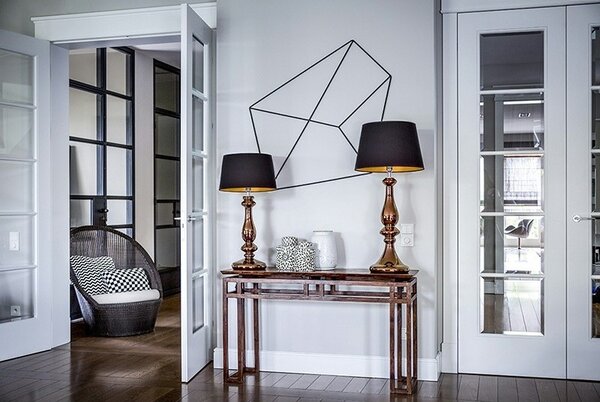 4concepts Luxusní stolní lampa VERSAILLES COPPER Barva: Bílá