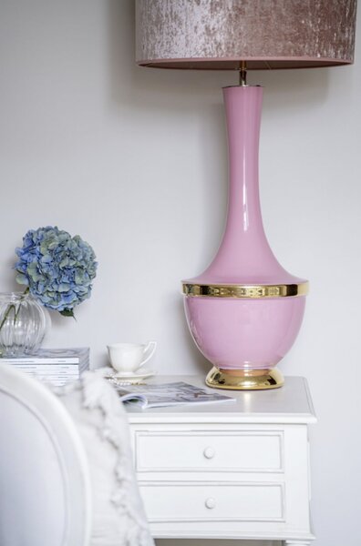 4concepts Designová stolní lampa TROYA ROUGE Barva: Samet