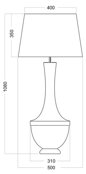 4concepts Designová stolní lampa TROYA SAPPHIRE