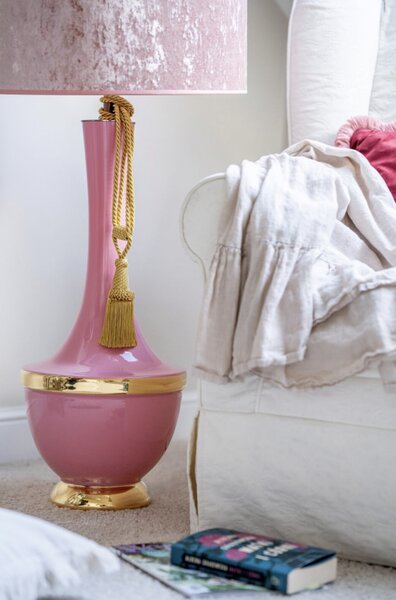 4concepts Designová stolní lampa TROYA ROUGE Barva: Samet