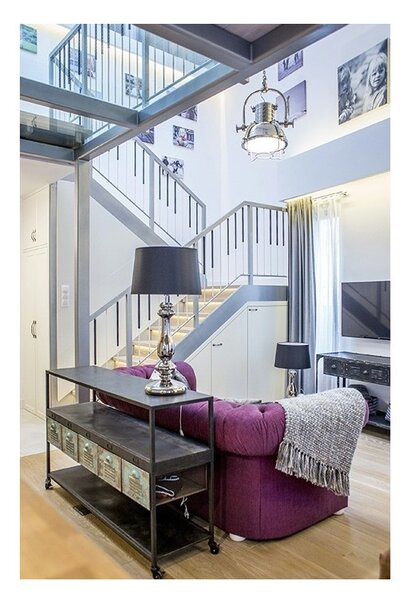 4concepts Luxusní stolní lampa VERSAILLES PLATINUM Barva: Černo-bílá