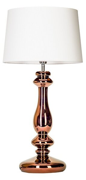 4concepts Luxusní stolní lampa VERSAILLES COPPER Barva: Bílá