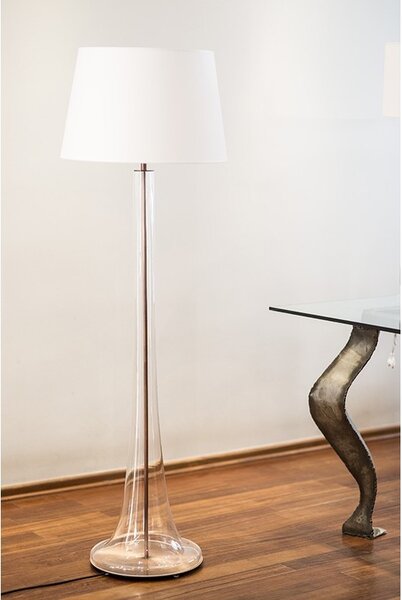 4concepts Designová stojací lampa ZURICH TRANSPARENT Barva: Černá
