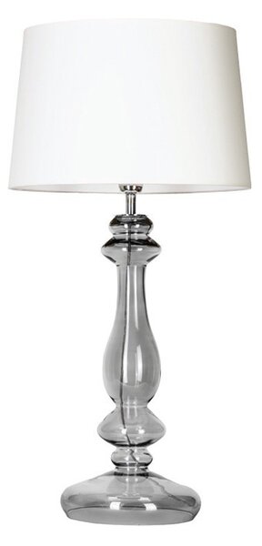 4concepts Luxusní stolní lampa VERSAILLES TRANSPARENT BLACK Barva: Černo-stříbrná