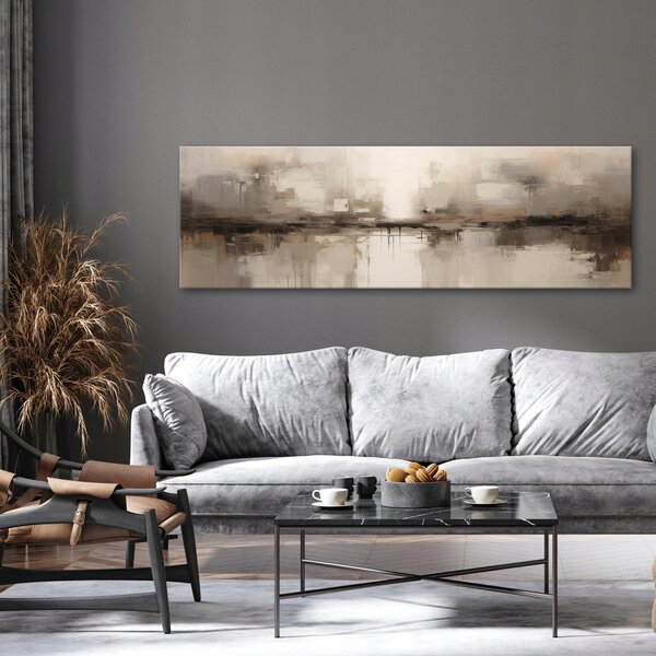 OBRAZ ABSTRAKCE LOFT VELKÝ MODERNÍ DO OBÝVÁKU NA PLÁTNO STĚNU 145x45
