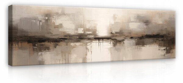 OBRAZ ABSTRAKCE LOFT VELKÝ MODERNÍ DO OBÝVÁKU NA PLÁTNO STĚNU 145x45