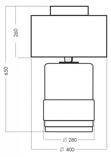 4concepts Designová stolní lampa UMBRIEL BLACK