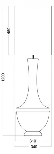 4concepts Designová stolní lampa TROYA ROUGE