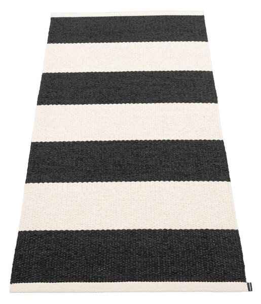 Černo-bílý vnitřní a venkovní běhoun 70x150 cm Bob Black Vanilla – Pappelina